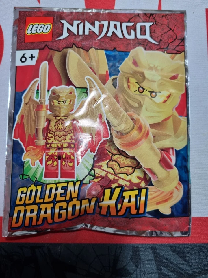 LEGO Ninjago Golden Dragon Kai Minifigure  njo757 New in Packet - image 1 of 1