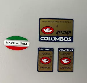Columbus RECORD frame +2 fork decals , stickers - Picture 1 of 3