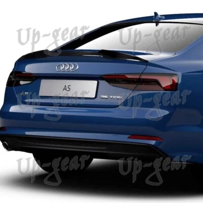 Para 17-21 Audi A5 S5 Coupe 2DR V-Style tampa de porta-malas de fibra de carbono real asa spoiler - Imagem 1 de 4
