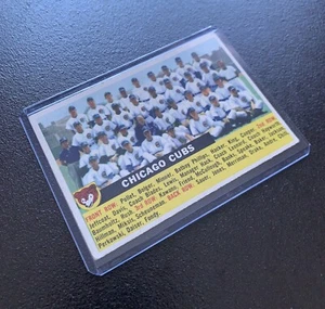 1956 Topps Chicago Cubs Team #11 Baseball Card - Picture 1 of 5