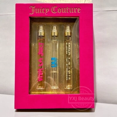 New Juicy Couture 3 PCs Travel Coffret EDP Fragrance Gift Set~3x 10 ml/0.33 oz - Image 1 of 3