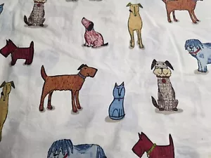 THE COMPANY STORE KIDS QUEEN DUVET COVER ANIMAL DOGS WHIMSICAL PRINT - Picture 1 of 9