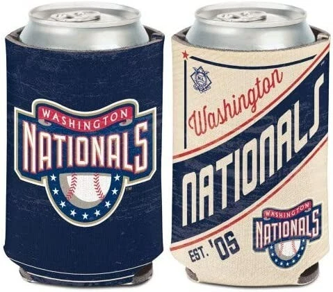 Washington Nationals Retro Logo Can Koozie (1) Holder Collapsible 2 sides Cover