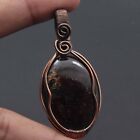 Tormaline Gemstone Valentine Gift Wire Wrapped Pendant 2.7&quot; Jewelry G12992