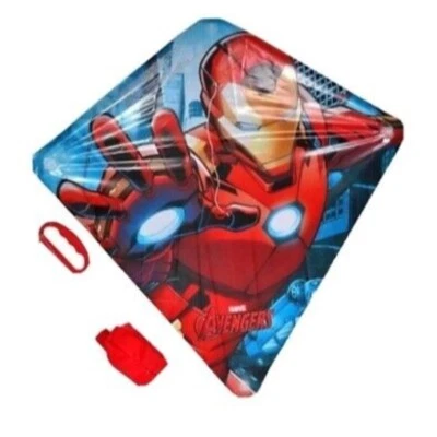 Iron Man Kite Handle Line Tail Marvel 22 Inch Tall Ezbreezy - Image 1 of 4