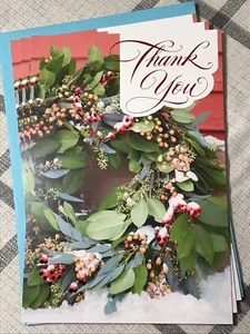 3 Hallmark Danke Weihnachten Wertschätzung Karten Jedermann 8x5,25 Ausdrücke - Bild 1 von 3
