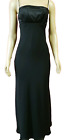 Morgan And Co. By Linda Bernell Women Black Zip back Cocktail long Dress Sz 3/4