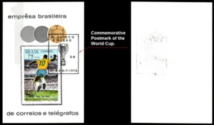 1145 BRASIL 1970 - GOL NÚMERO 1.000 DE PELÉ, FÚTBOL, MIENTRAS POSTMAK DE COPA DEL MUNDO - Imagen 1 de 3