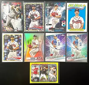 SPENCER STRIDER 2024 Topps Finest UNCOMMON BASE #181 - Atlanta Braves Lot 9 🪓 - Picture 1 of 15