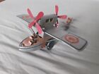 Vintage 1927 Hidroavion Plus Ultra Wind-Up Flying Boat Tin Toy By Paya Coop #916