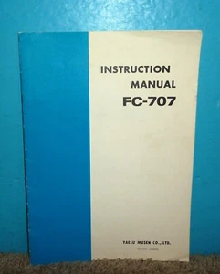Yaesu FC-707 Antenna Tuner Instruction Manual OEM - Imagen 1 de 2