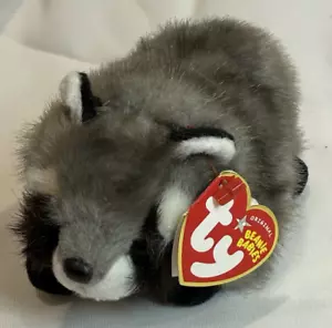 Ty Beanie Baby SNOOPS der Waschbär im Ruhestand, 2004 mit Etikett - Bild 1 von 5