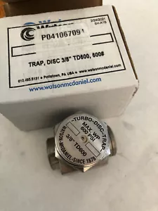 NUEVO Trampa de vapor termodinámica Watson McDaniel TD600,3/8" TD-600 - DISCO TURBO, bm, bz - Imagen 1 de 5