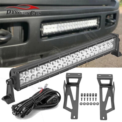 Soportes de montaje de parachoques inferiores de barra de luz LED de 22" para Ford Superduty F250 F350 05-07 Foto 1 de 4