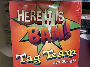 Tag Team HERE IT IS BAM! CD SINGLE 1994 Life Records 79520 SEALED - Picture 1 of 2