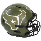 Jalen Pitre Signed Salute To Service Authentic Helmet Houston Texans Tristar