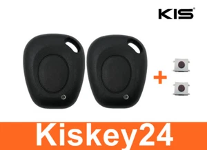 2x Key Remote Control Housing for Renault Espace Laguna Megane + 2xTaster - Picture 1 of 3