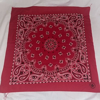 LOTE de 4 pañuelos/pañuelos rojos Hav-a-Hank RN15187 de colección algodón hecho en EE. UU. 20" cuadrados Foto 1 de 4