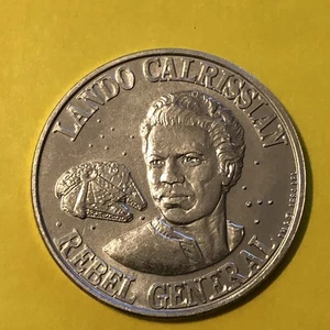 Star Wars Lando Calrissian COIN 1984 LFL Rebel General - Picture 1 of 4
