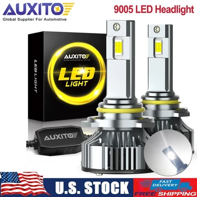 9005 Front LED Headlight Super Bright Bulbs Kit White 40000LM High/Low Beam HB3 Foto 1 de 4