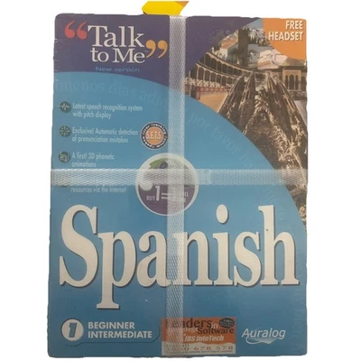 Learn Spanish PC CD-ROM Language Learning Auralog Talk to Me Series Brand New - Image 1 of 4