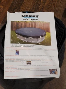 Sihaian 12 Fuß runde Poolabdeckung mit automatischer Entwässerung - UV-, wasser- und schmutzbeständig - Bild 1 von 3