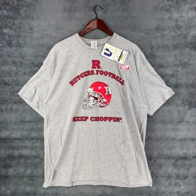 Y2K Rutgers University Gildan T-Shirt Men's XL Gray NWT - Image 1 of 4