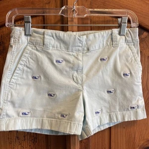 Vineyard Vines Embroidered Whale Shorts Cotton Casual Girls Size 12 - Picture 1 of 3