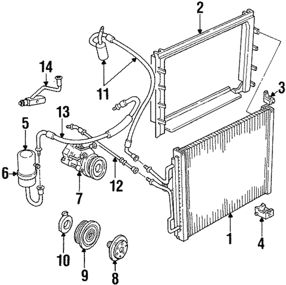 Manguera de refrigerante original Ford F2VY-19972-A Foto 1 de 1