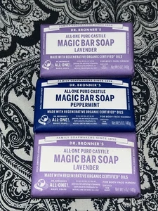 Dr. Bonner's Lavendel & Pfefferminze 5 Oz. - Seife - Bild 1 von 2