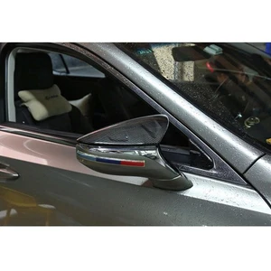 Real Carbon Fiber Side Mirror Covers Replace for Lexus LS LC ES 2018-2025 - Picture 1 of 8