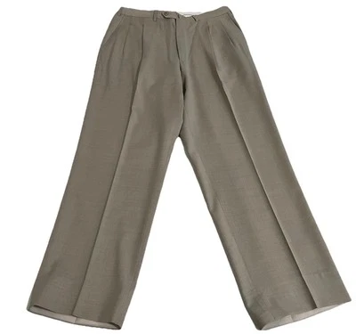 Pantalones de vestir Ermenegildo Zegna para hombre (36x28) 100 % lana pantalones de pierna recta Foto 1 de 4