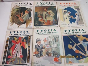 6 Hygeia fthe health  magazines--1932 - Picture 1 of 1