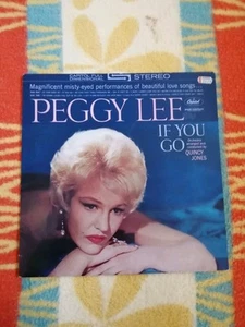 Peggy Lee If You Go Vinyl LP Capitol 1986 Reissue Jazz Pop Vocal Lounge  - Picture 1 of 4