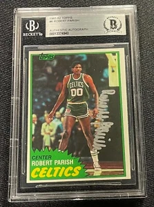 ROBERT PARISH SIGNED 1981 TOPPS CARD #6 BECKETT Authentic CELTICS 940 - Picture 1 of 2