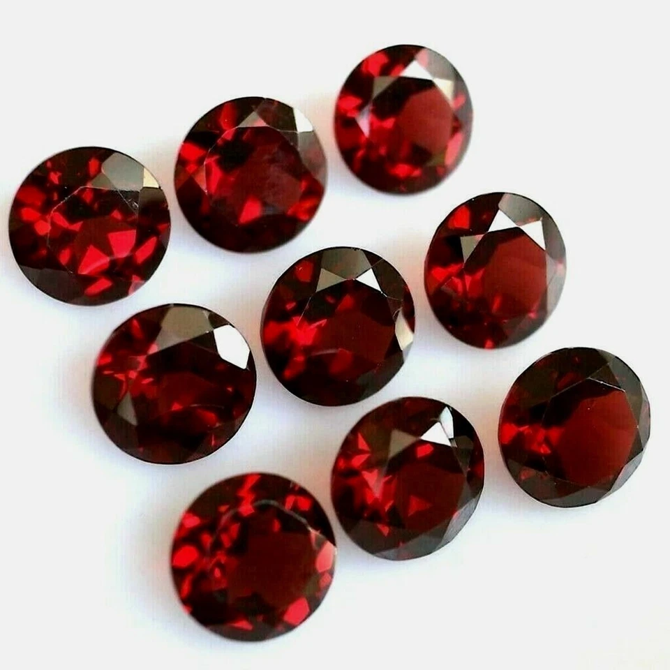 Wholesale Lot 5mm Round Cut Natural Mozambique Garnet Loose Calibrated Gemstone - Image 1 of 4