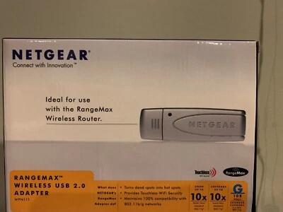 Netgear Rangemax Wireless USB 2.0 WPN111NA NIOB R17844 - Image 1 of 4