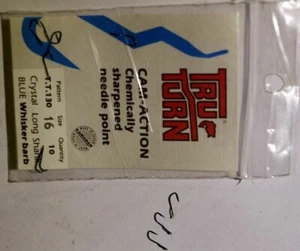 TRU TURN T.T.130 BLUE WHISKER BARB HOOKS KAMASAN MADE IN JAPAN - Bild 1 von 3
