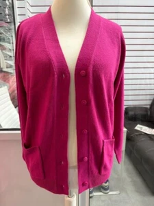 Ladies Plain Long Sleeve Open Front Knitted Button Pocket Cardigan Sweater Top - Picture 1 of 56