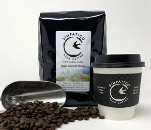 Simpatico Low Acid Coffee - Organic Dark Roast - Free Shipping - Picture 1 of 5