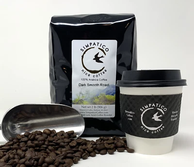 SIMPATICO COFFEE Simpatico Low Acid Coffee - Organic Dark Roast - Free Shipping
