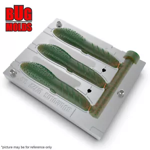 Bait DIY Fishing Mold Soft Plastic Baits Lure Plastisol Bass CoverScat - Picture 1 of 9