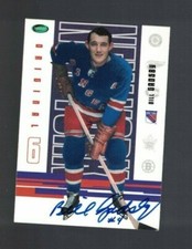 Bill Gadsby New York Rangers 2004 Parkhurst Original 6 Signed Card W/Our COA 