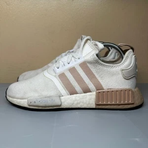 Adidas Shoes Womens NMD R1 Running Sneakers White Lace Up FV2475 Size 7.5 - Picture 1 of 13