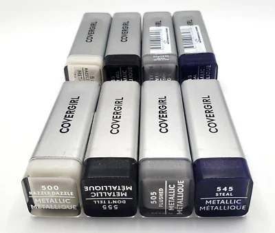 CoverGirl Exhibitionist Metallic Lipstick Assorted Colors Bulk Lot of 8 New - Image 1 of 4