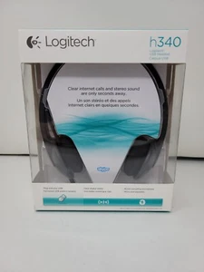 Logitech USB Computer Headset With Microphone - H340- Black -NEW IN BOX - Picture 1 of 6