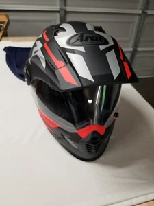 ARAI XD-4 XL Helmet SILVER FROST (Matte Black/Red/Gray)/ SIZE XL - Picture 1 of 23