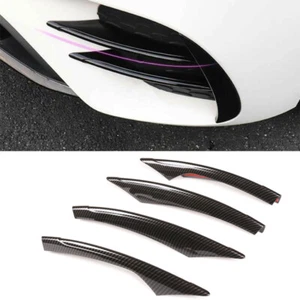 For Benz E-Class W213 2021-2022 ABS Carbon Fibre Front Fog Lamp Light Strip Trim - Imagen 1 de 6