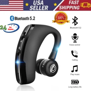 Bluetooth 5.3 Wireless Headset TWS Earphones Earbuds Stereo Headphones Ear Hook· - Picture 1 of 15