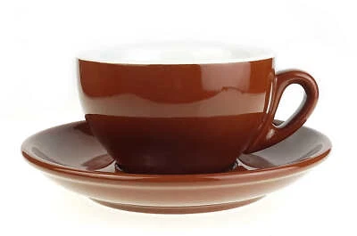 Dickwandige Cappuccino-Tasse »Bar Italia« | mittelbraun | Nuova Point (1 Tasse)